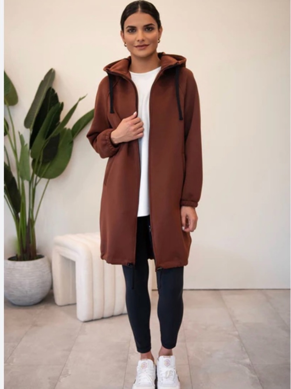 Rebecca King NWT Cocoon Coat in Rust size Small
